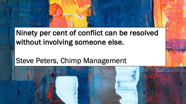 Do you perceive conflict where there is none?